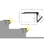 STEP12 Profilé led pour marches d'escalier