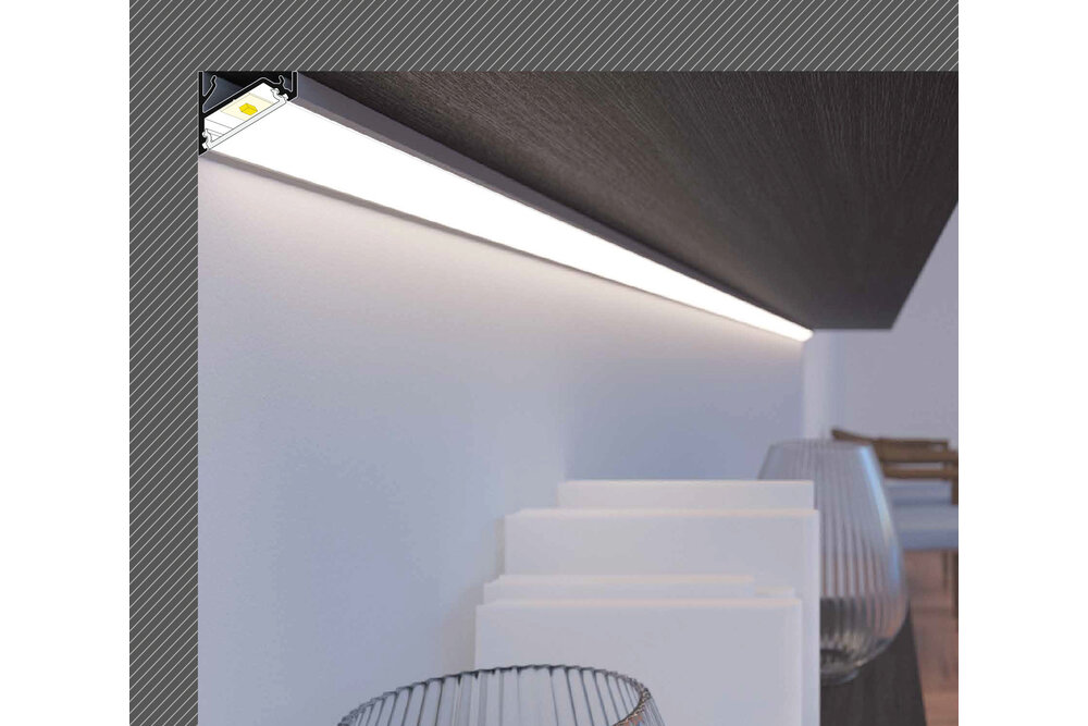 ANGLE16 Profilé LED Surface 16mm 2m