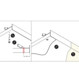 VERSO Profilé LED 12mm de montage en surface - Éclairage indirect au plafon