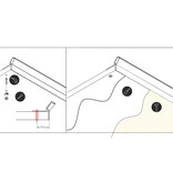 Zeno 12 mm Profilé LED en saillie - Éclairage indirect du plafond