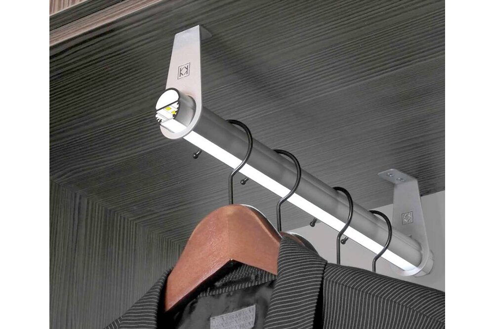Profilé LED pour penderie ovale OBAR de 20 mm, 2 mètres