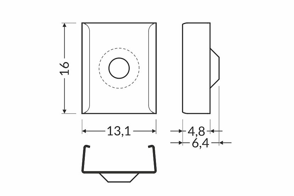 Support Type `Z` Cône Flexible Inox