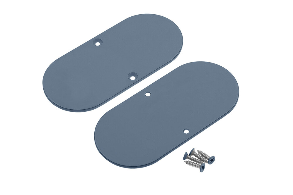 HALUX23 embouts métalliques pour couvercle rond D9, Jeu de deux pièces