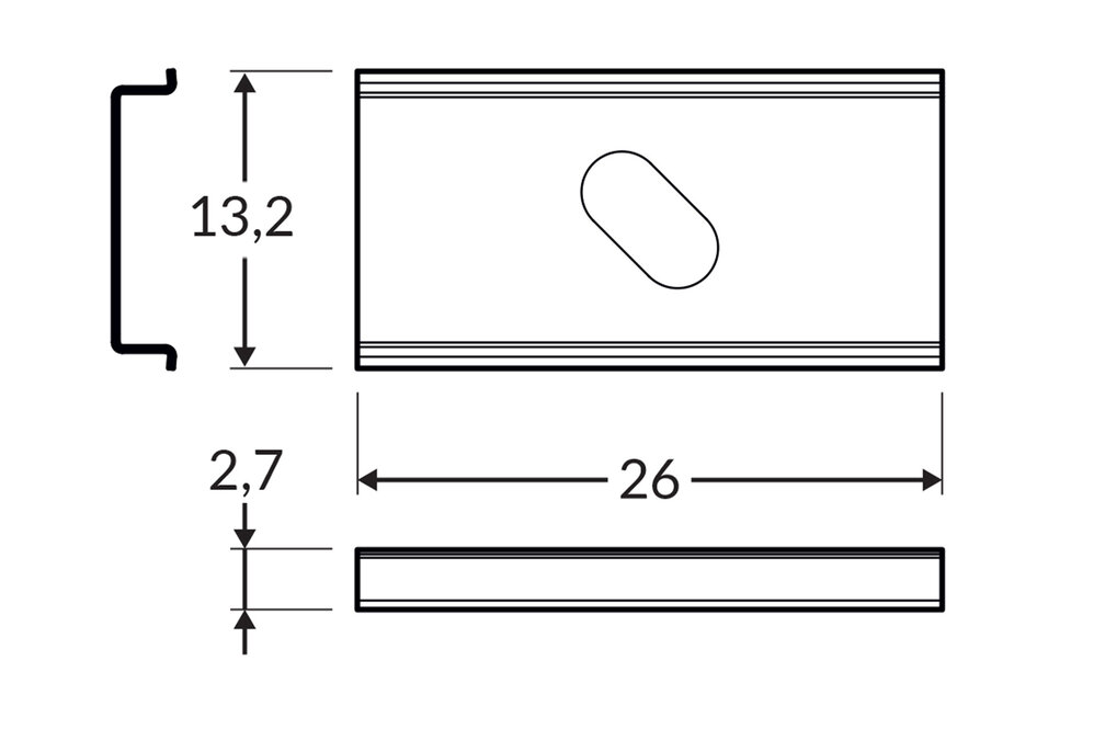 Support Type `U1` Flexibel Inox