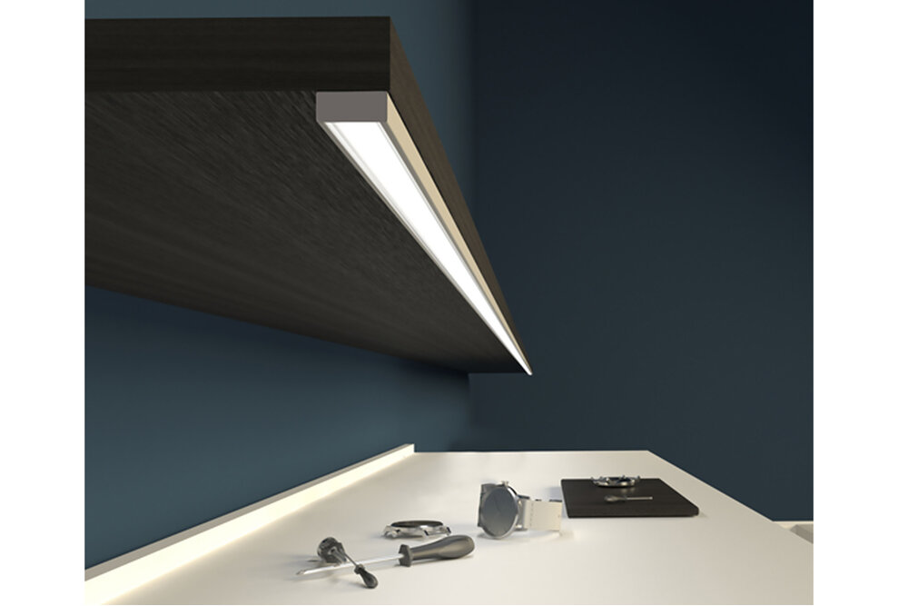 Profilé LED LINO 10mm en saillie 2m.