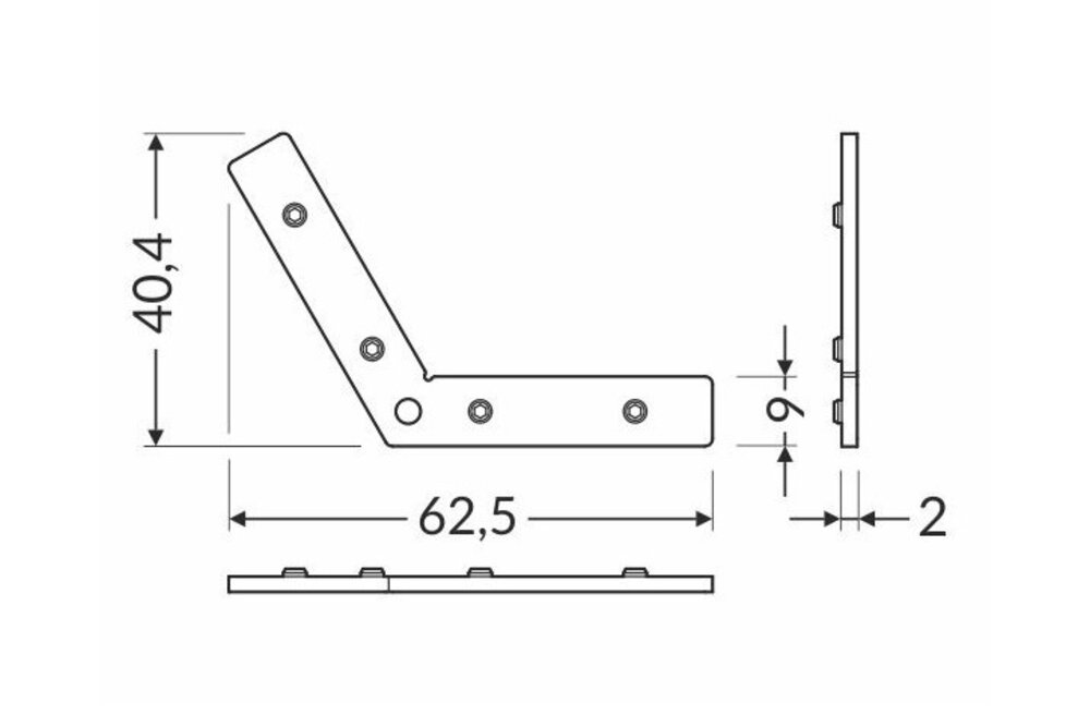 Q9 Accouplement 135º