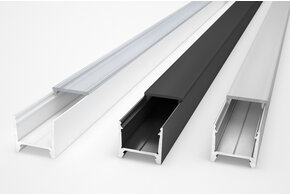 PLEX 14 mm Profilé LED  pour montage en saillie 2m