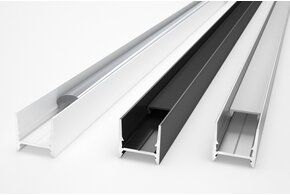 Profilé LED PLEX12 CL mm pour montage en surface 2 m