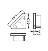 Embouts TRIAD, Ensemble de deux pour couvercle plat B