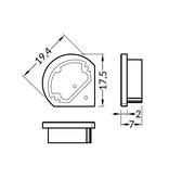 Embouts TRIAD, set de deux pour le couvercle rond D