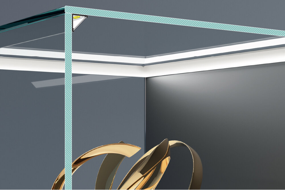 ANGLE12 DUO Profilé LED de surface 12mm 1m-2m