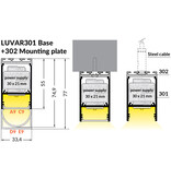 LUVAR Profilé LED 31 mm en saillie / suspendu 1 m – 2 m