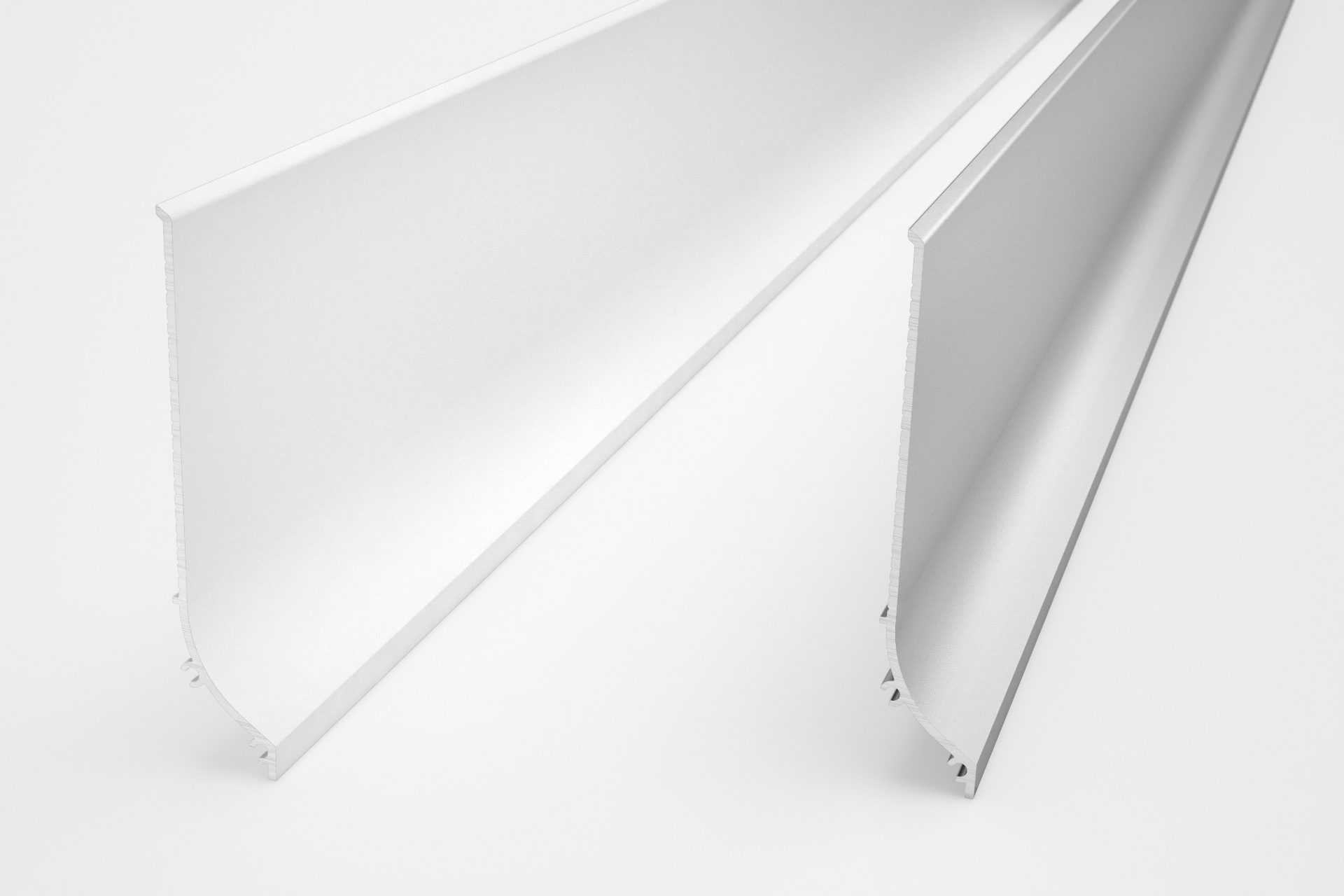 PLINTO Profiel - Opbouw Aluminium Plint 1m-2m