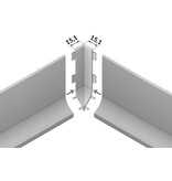 Raccord PLINTO 90º angle intérieur