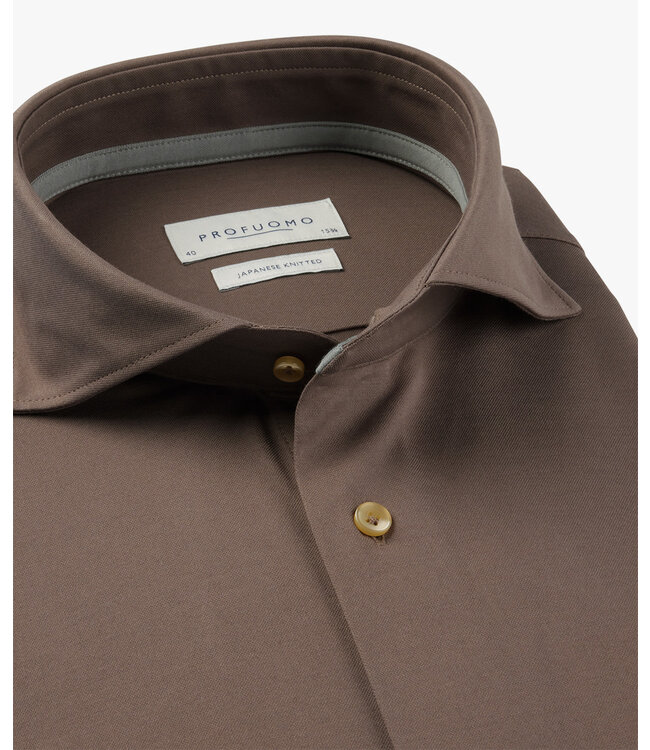 Japanese Knitted Shirt Brown