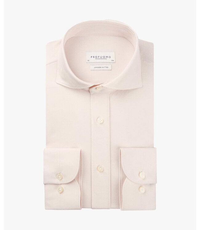 Profuomo Japanese Knitted Shirt Pink