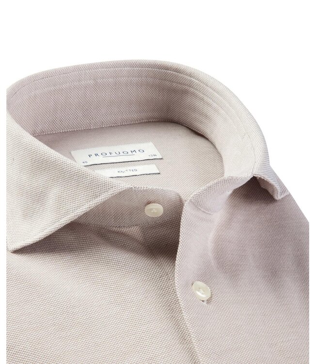 Profuomo Beige Knitted Shirt
