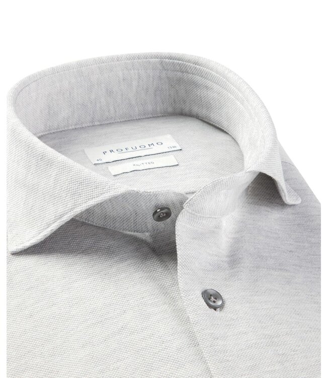 Profuomo Grey Knitted Shirt