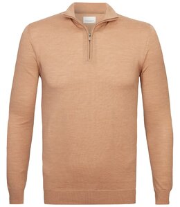 Profuomo Pullover Half Zip Camel