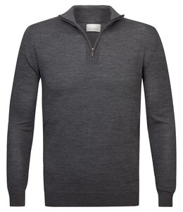 Profuomo Pullover Half Zip Anthra