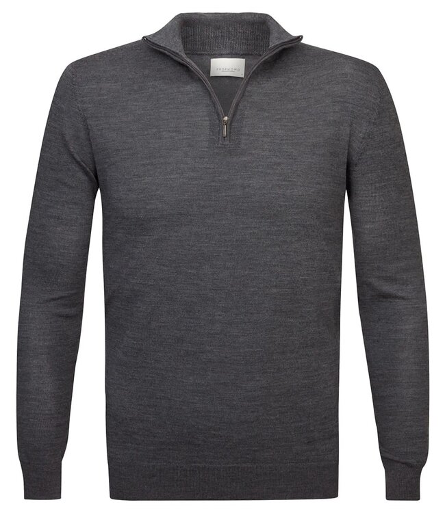 Profuomo Pullover Half Zip Anthra