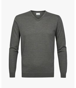 Profuomo Pullover V-Neck Mid Green