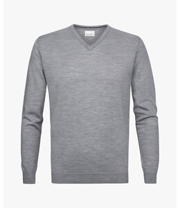 Profuomo Pullover V-Neck Grey