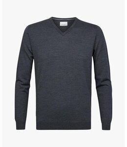 Profuomo Pullover V-Neck Anthra