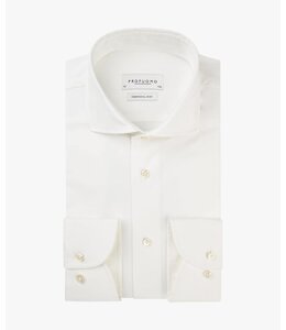 Profuomo Off White Wedding Shirt 2 Buttons