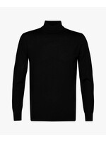 Profuomo Pullover Mock Neck Black