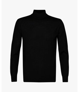 Profuomo Pullover Mock Neck Black