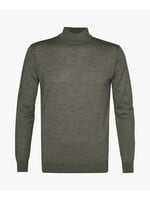 Profuomo Pullover Mock Neck Midgreen