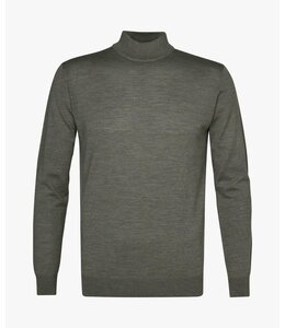Profuomo Pullover Mock Neck Midgreen