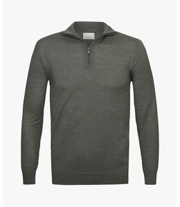 Profuomo Pullover Half Zip Green