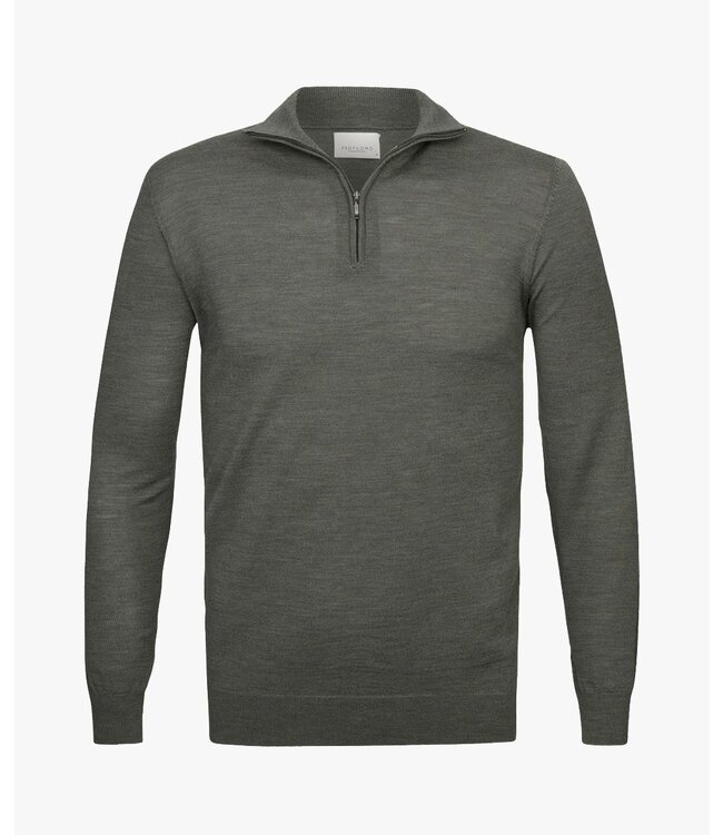 Profuomo Pullover Half Zip Green
