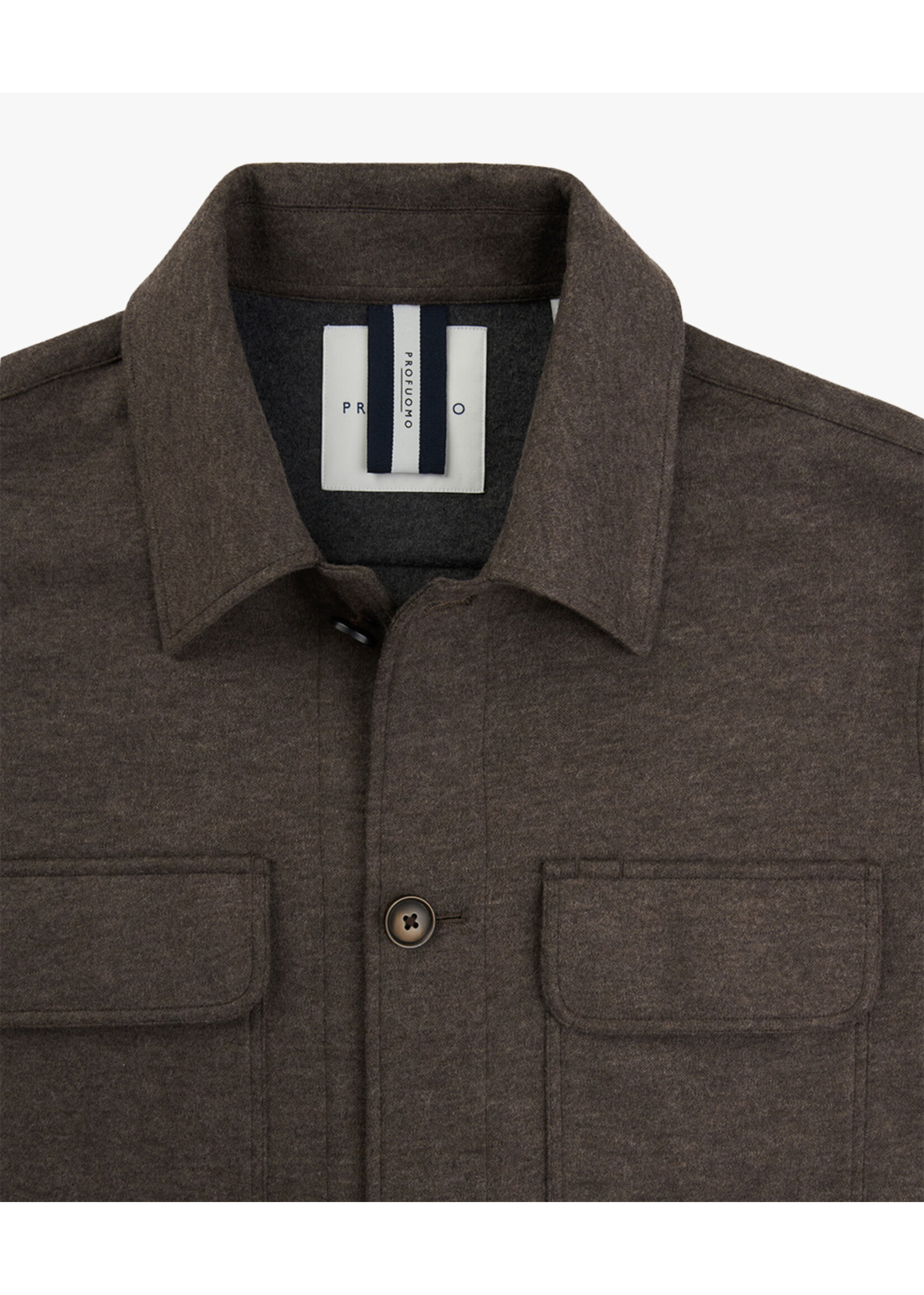 Profuomo Overshirt Knitted Brown