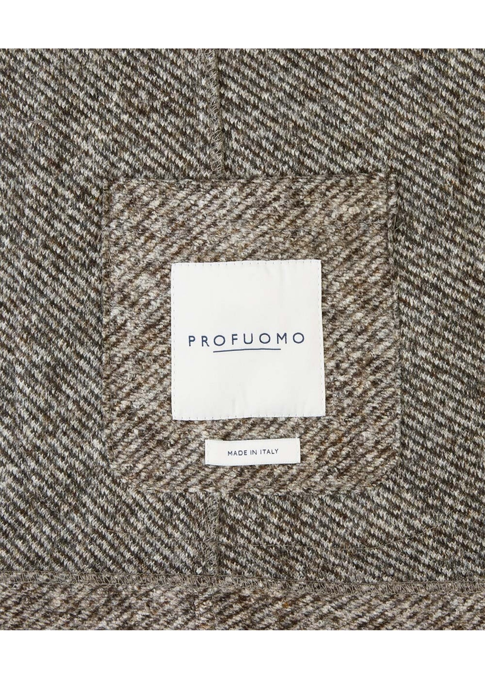 Profuomo Jacket Mélange Knitted Brown