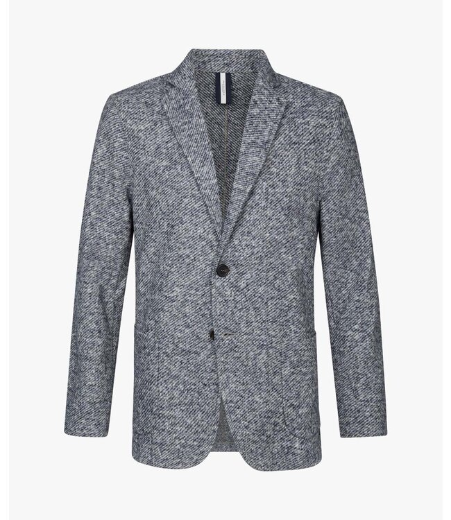Profuomo Jacket Mélange Knitted Navy