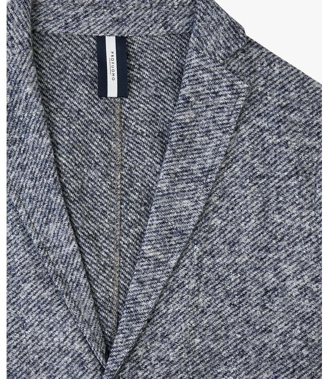 Profuomo Jacket Mélange Knitted Navy
