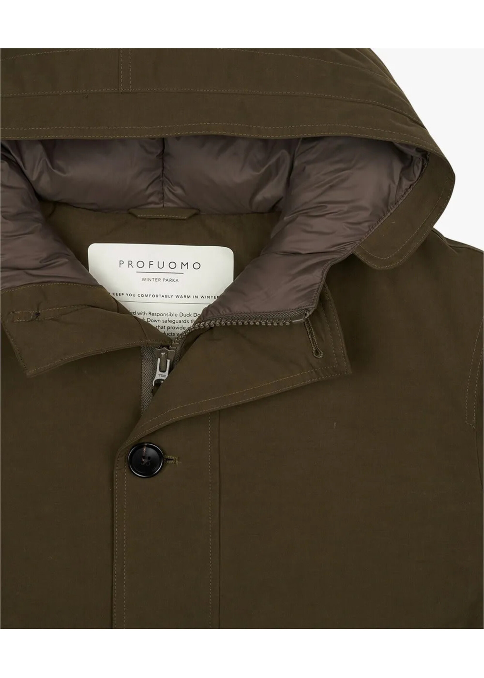 Profuomo Parka Duckdown Army Maat 54