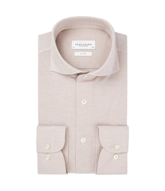 Profuomo Beige Knitted Shirt