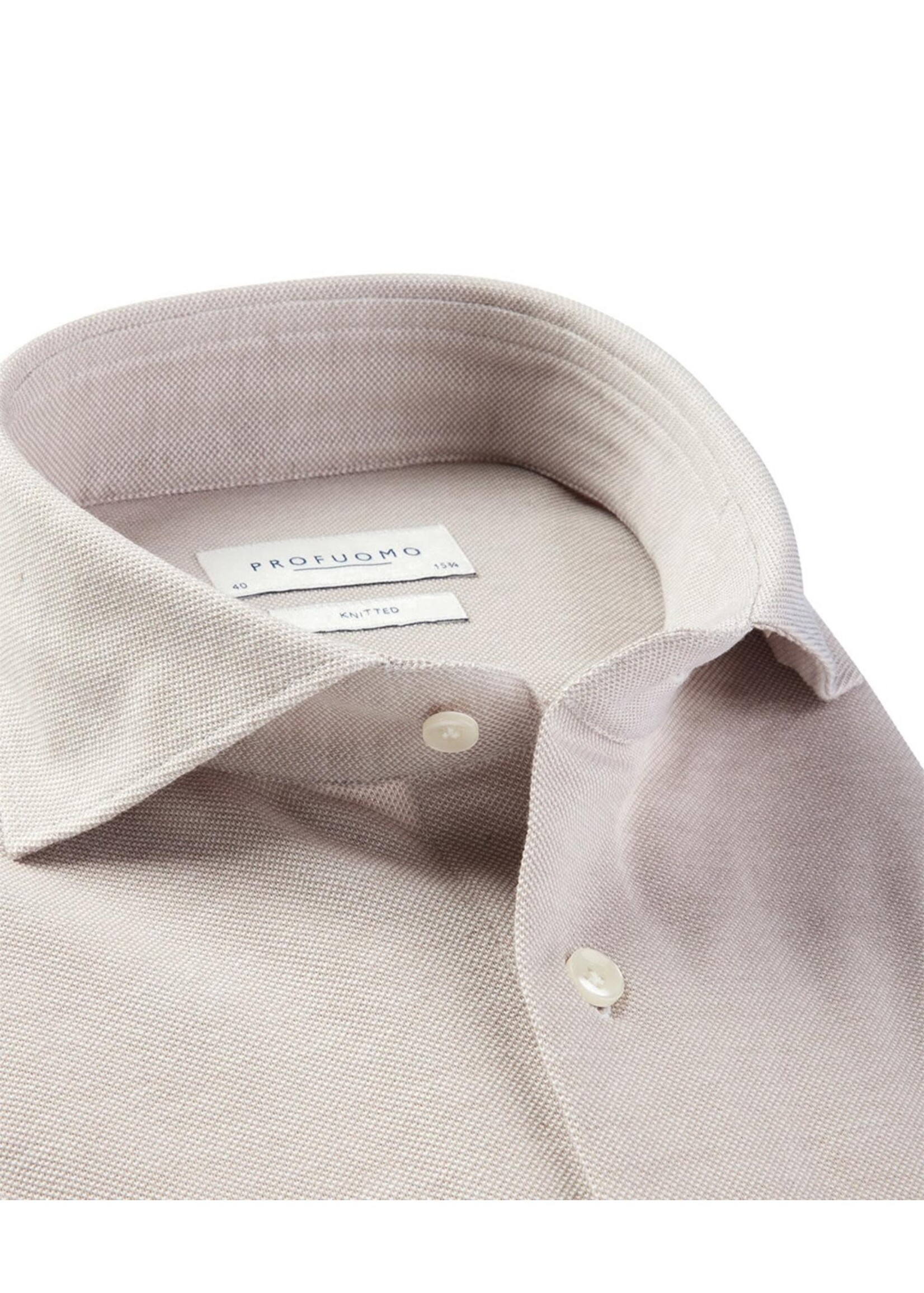 Profuomo Beige Knitted Shirt