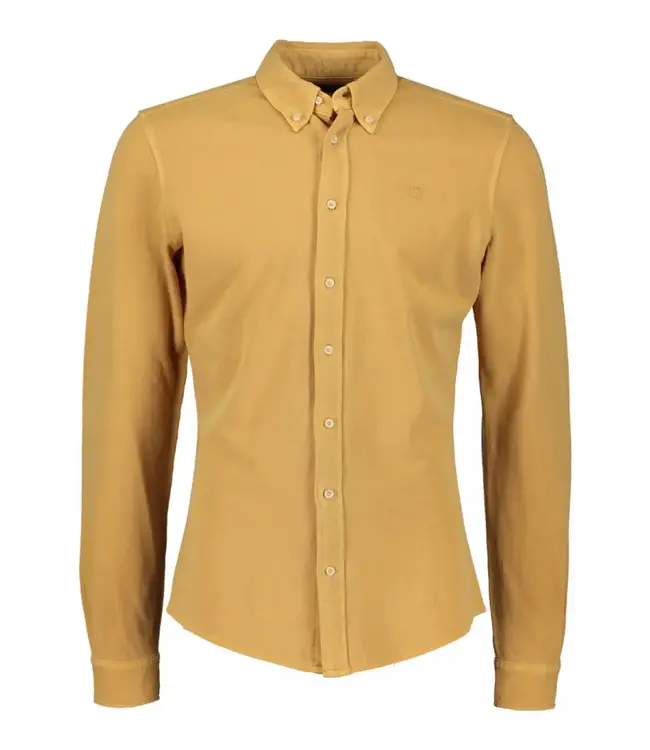 Profuomo shirt button down yellow L