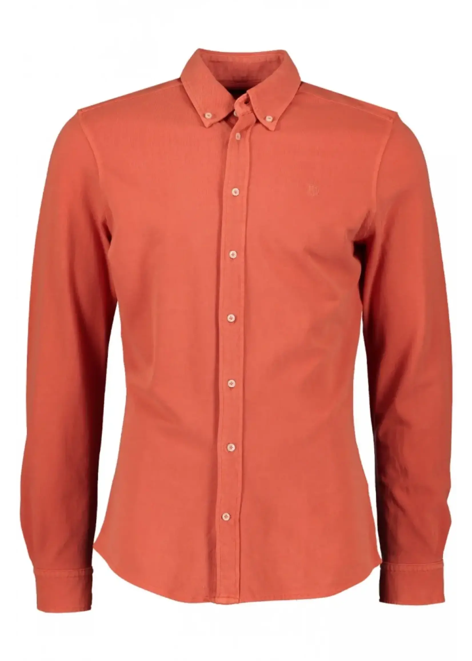 Profuomo shirt button down orange L