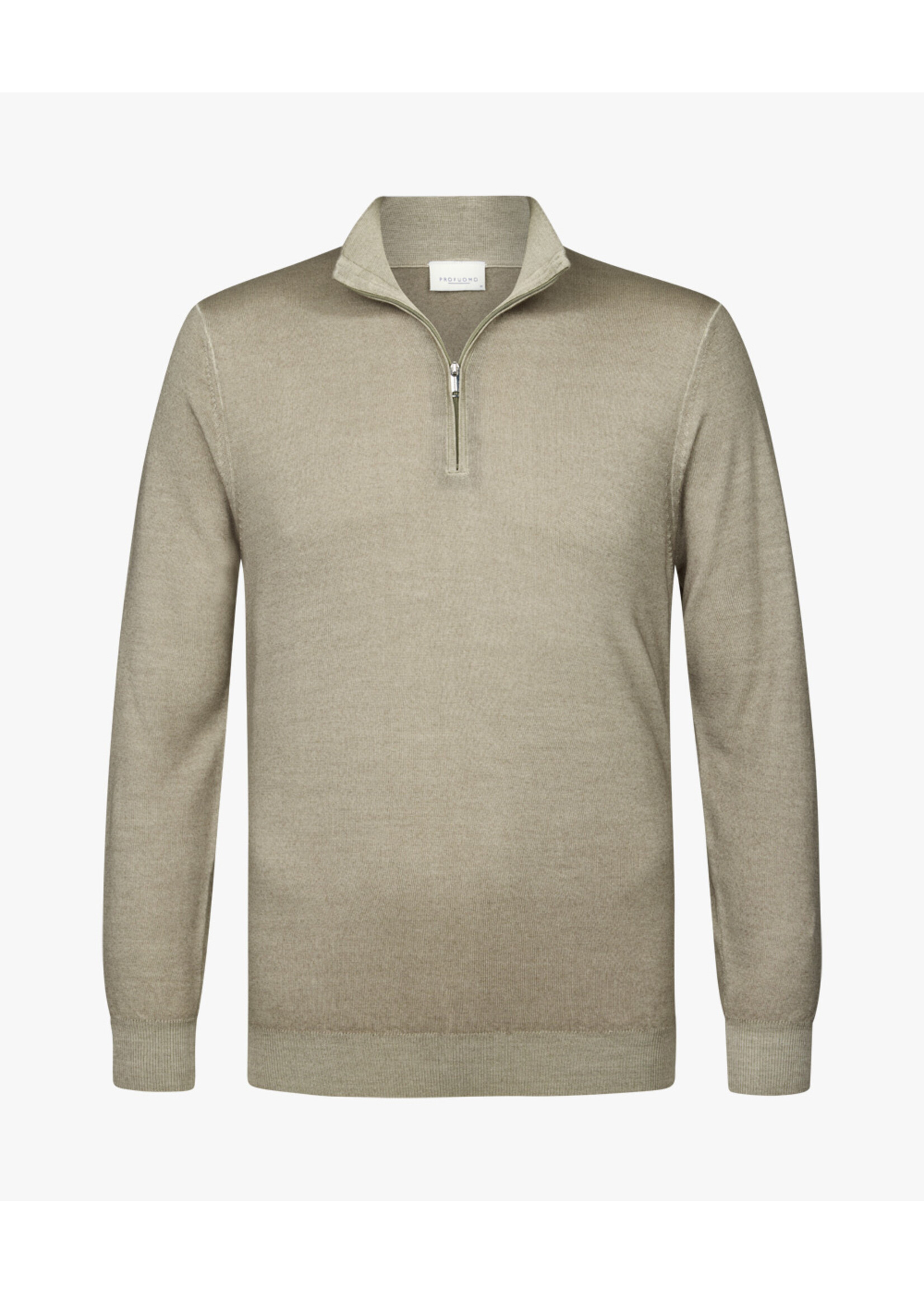 Profuomo Pullover Half Zip Mid Green