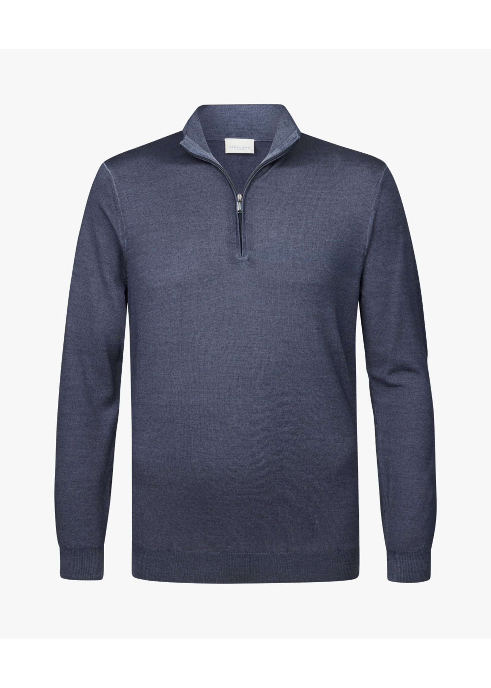 Profuomo Pullover Half Zip Mid Blue