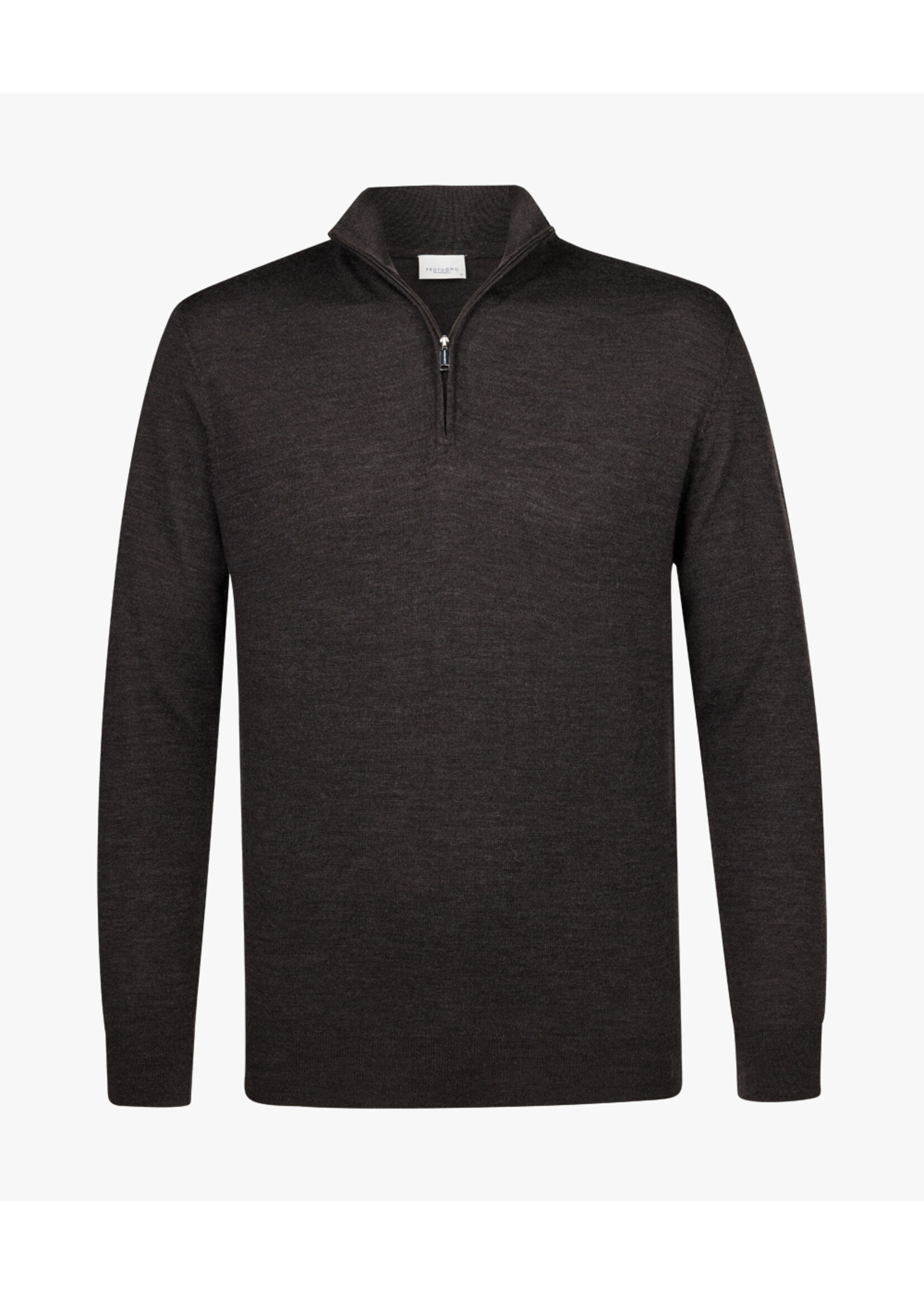 Profuomo Pullover Half Zip Dark Brown