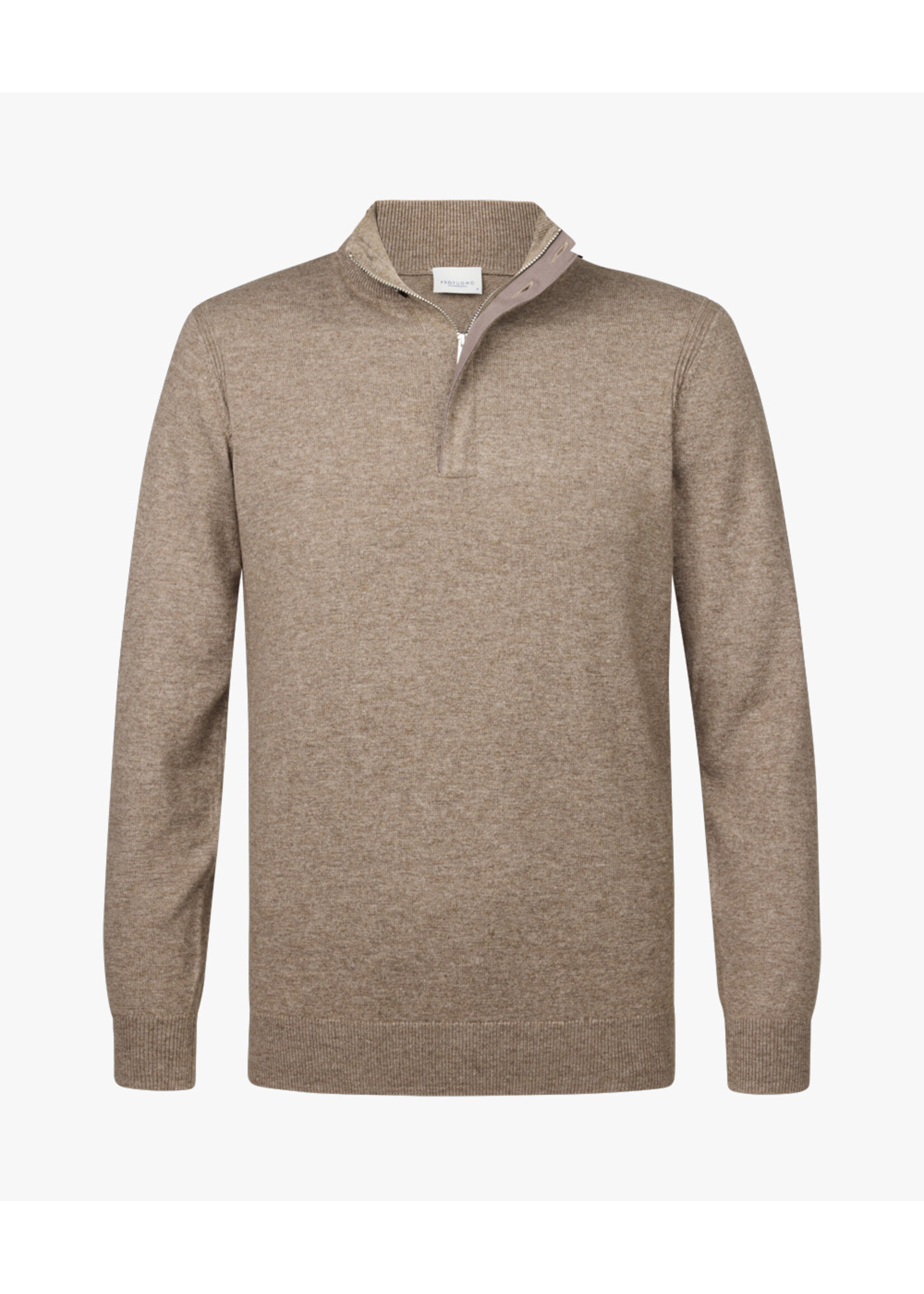 Profuomo Pullover Half Zip Brown