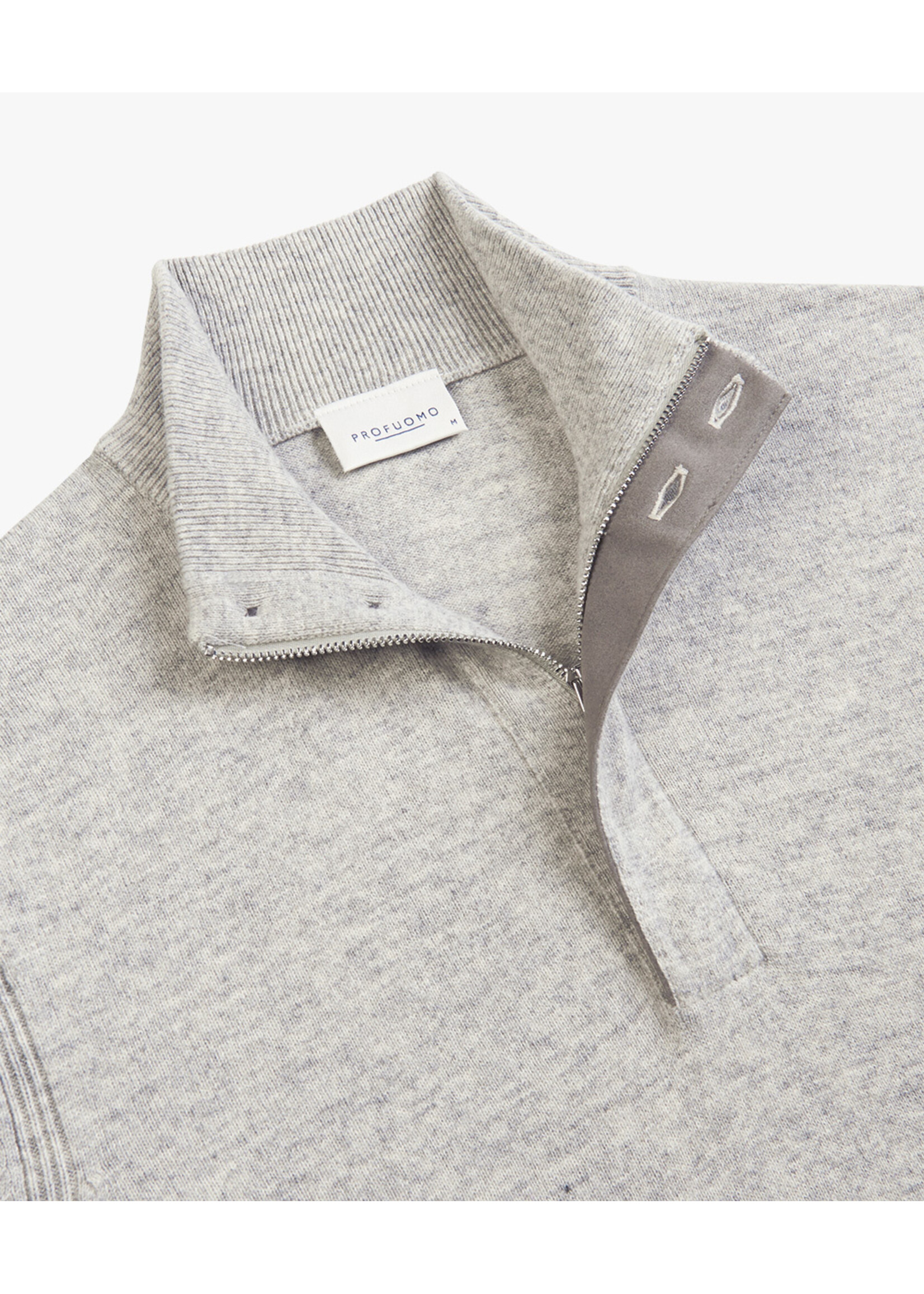 Profuomo Pullover Half Zip Grey