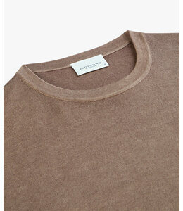 Profuomo Pullover Creck Neck Taupe